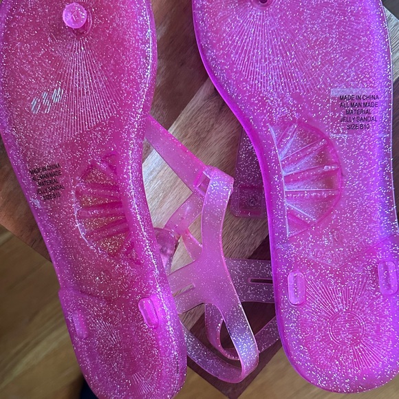 Kate Spade Pink Jelly Glitter Sandals - Picture 4 of 5